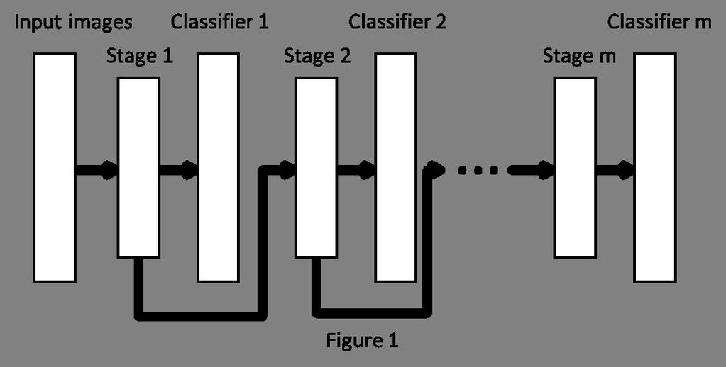 Figure 1. Diagram of the information flow in a CNN trained with Partial Learning new feature vector (with the corresponding labels) to train stage 2 with the same process.