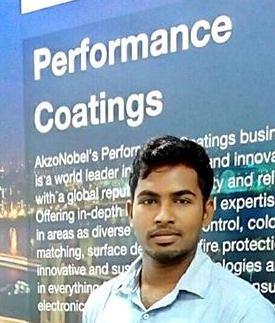 Name : Raj Kumar, Batch : 2012 to 2016 Designation: Fire Protection Engineer Company Name: Akzonabel India Ltd.