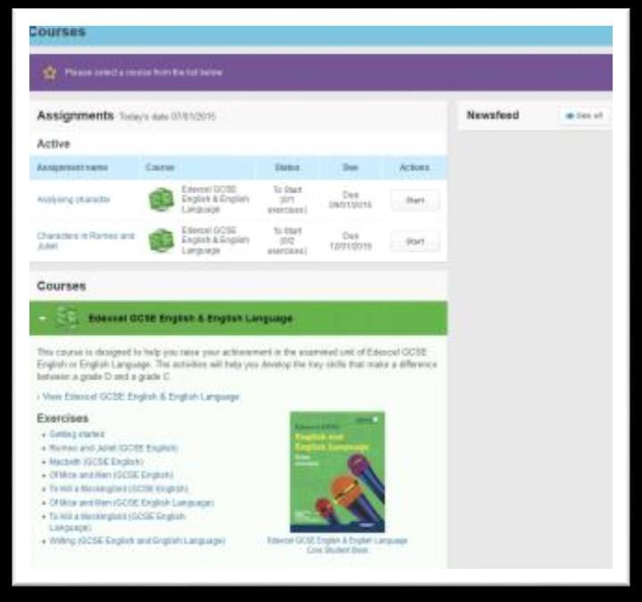 Help for independent learners Using courses for self-study 1. Your Library page shows all the courses and other ActiveLearn products that you are registered for.