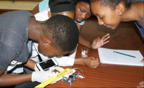 Neurophysiology students developed neuroscience curricula for students in South Africa Juniors and seniors in Dr.