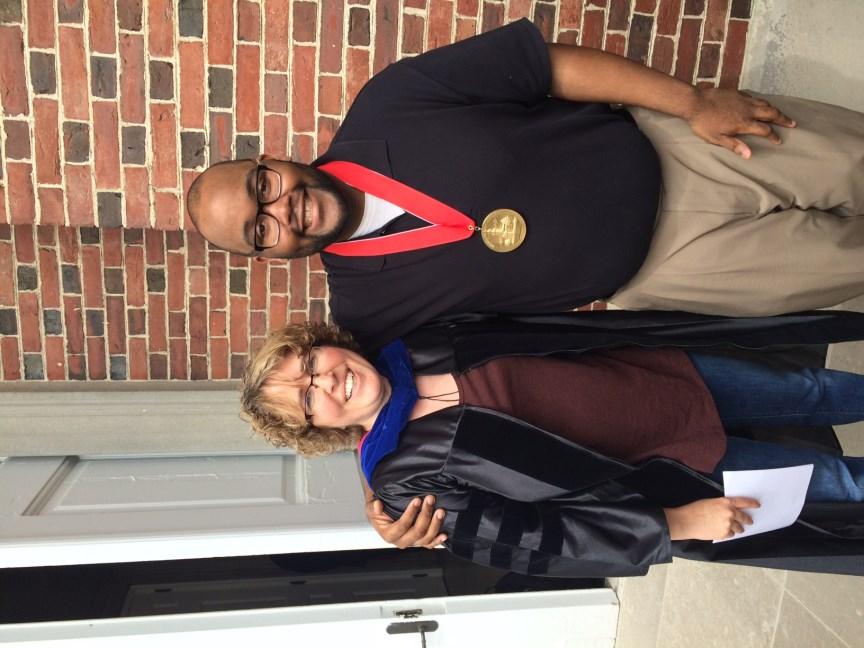 Couldn t be more proud! Senior Biology Fellow, Na il Scoggins '17 earned a Presidential medal and our own Dr.