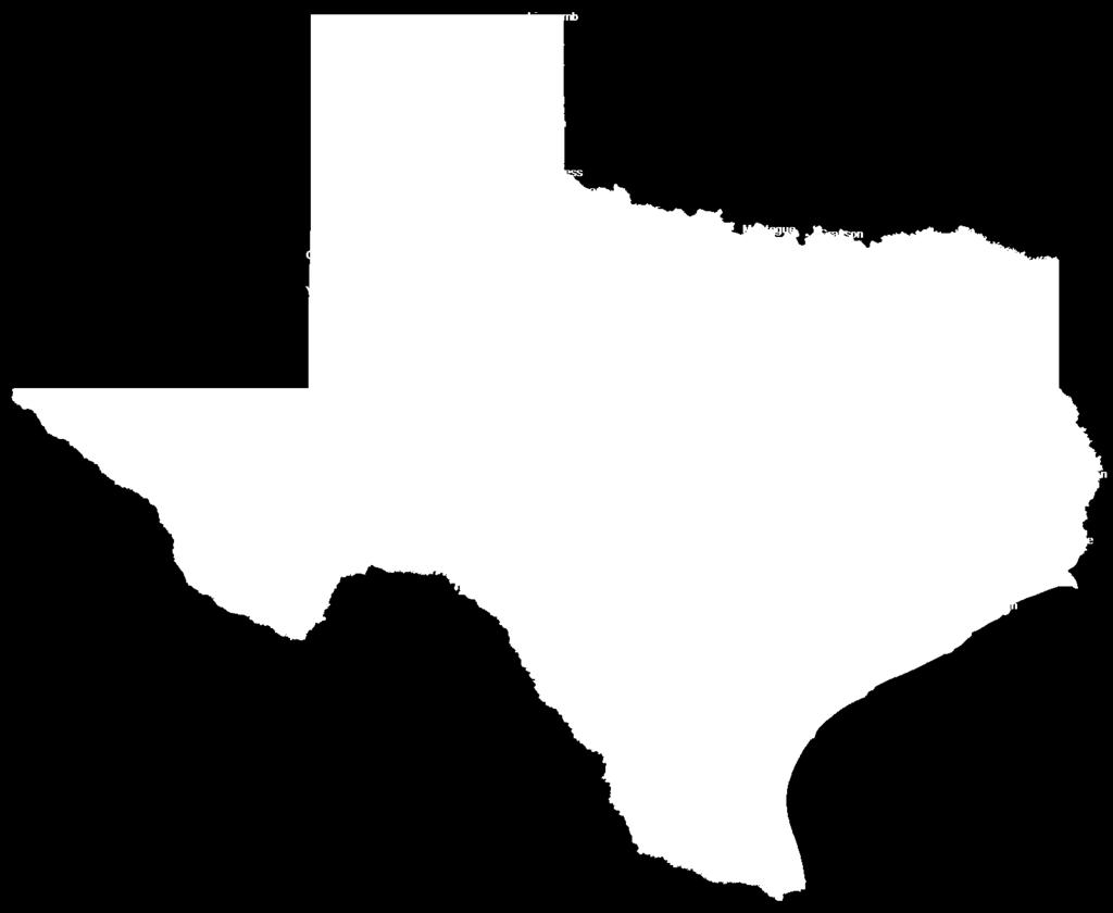 Estimated Population Change, Texas Counties, 2010 to 2015 99 counties lost population