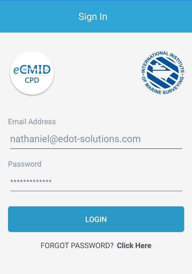 Introducing the new CPD app Introducing the ecmid Continuing Professional Development App The Marine Surveying