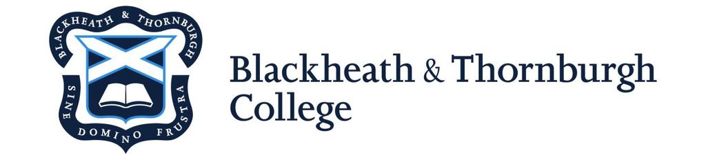 Blackheath & Thornburgh College Annual Report 2017 (Based on 2016 data) P.O. Box 339 Charters Towers QLD 4820 Ph. 0747 875 100 CRICOS No.