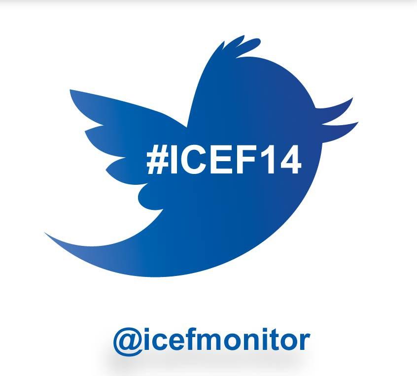 Use our official hashtag #ICEF14 to share your