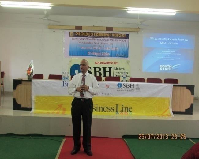 A Guest Lecture by Mr. Abhiram Krishna A Guest Lecture by Mr. P. Hari Mohan S.NO Name Title Company Duration 1 G. Vijay Summer Internship The Hindu 5 th May 2012 to 19 th 2 K.