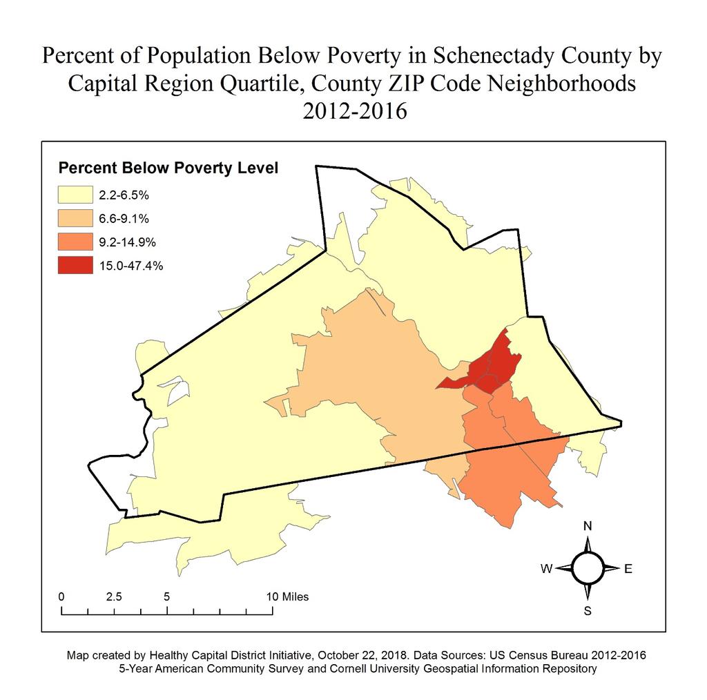 Neighborhood Percent Below Poverty Mont Pleasant 10.1 Upper State Street 14.8 City/Stockade 26.