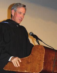 campus news Mike Jones 74 Speaks at All-College Honors Convocation Mike Jones 74 reminded Keystone students that a college education is one step in their life journey and to set their bar high during