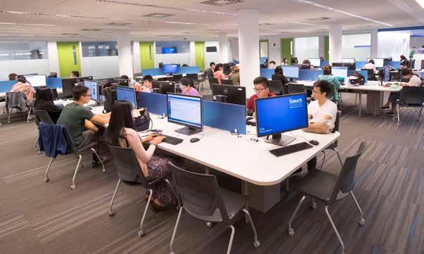 The recently renovated Martin E ( 59) and Laurie Kaplan Computing and Technology Center is equipped to keep pace with ever-shifting and emerging technologies.