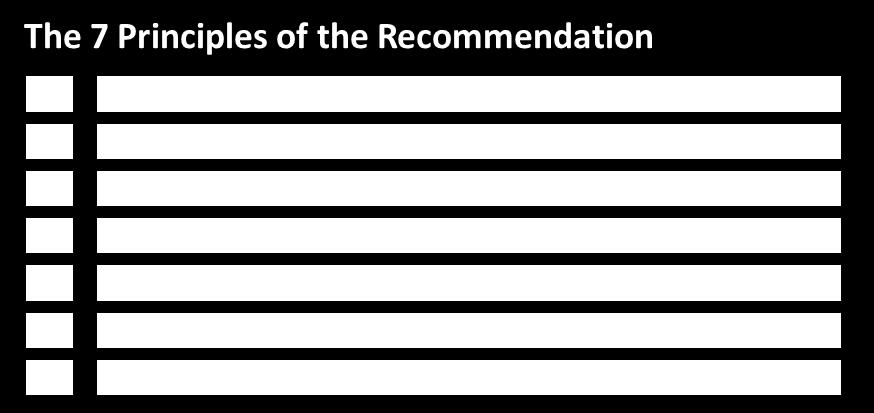 OECD Recommendation: The 7
