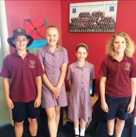 Fete Meeting Congratulations to Hayden, Olivia, Macey & Brodie who have been selected as school leaders for the next fortnight.