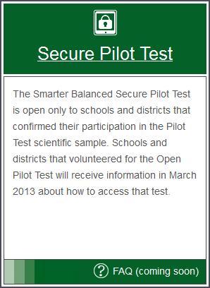 Section II. Accessing the Sites The sites, including the Interface and the TA Training Site, are accessed through the Smarter Balanced portal.
