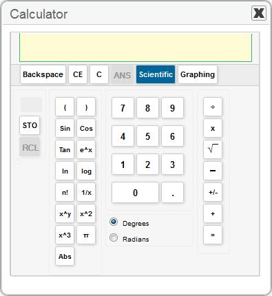 Appendix F. Calculators in the Online Testing System About Calculators in the Test Delivery System Students are able to use an online calculator for some mathematics assessments.