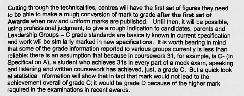 go on to say that some grade information reported to various groups is less than reliable.
