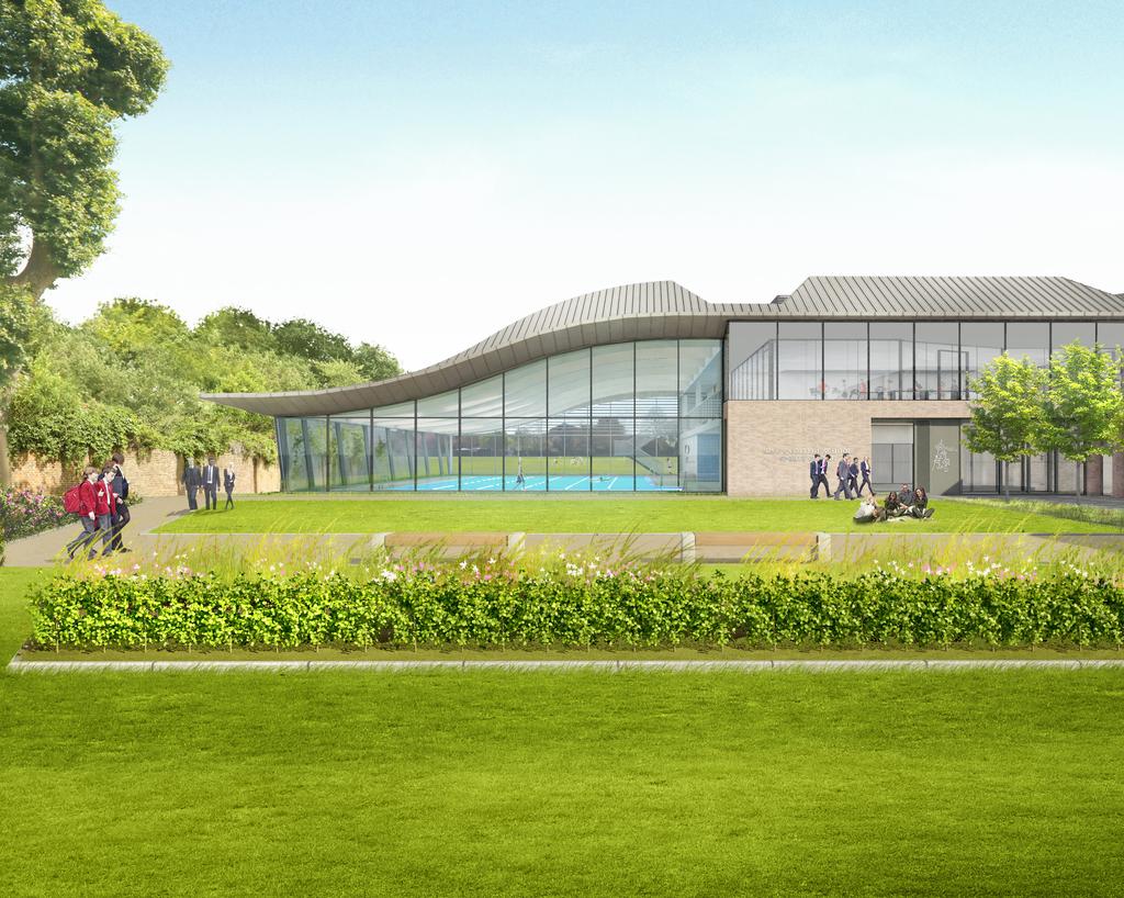 It will exist alongside the current sports hall on the main site,