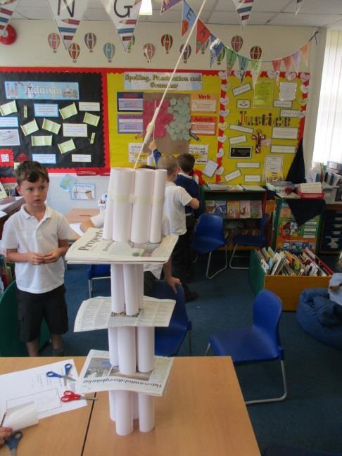 Children have been challenged to build the tallest structures possible within a given budget - we have seen some amazing teamwork and definitely have a few architects in the making!