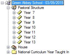 In the previous example, G, H, J, K and L are being attached to Year 12. 5. Click the right arrow button in the centre of the dialog to attach the selected registration group(s) to Year 12.