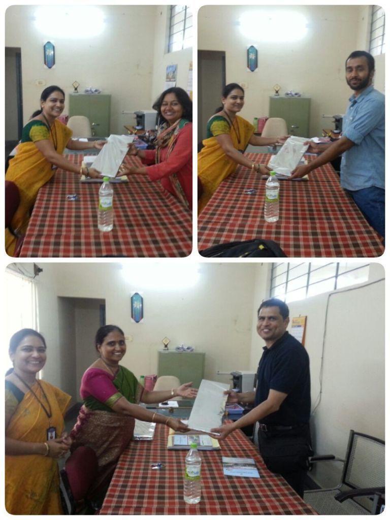 At the end of Day 2, the VLEAD team were felicitated by the Advisor,