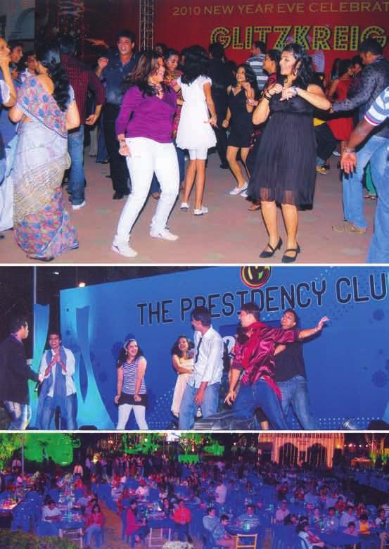 The countdown for 2010 began and the dance floor was jam packed with elders, younger ones and kids till the fire works heralded the