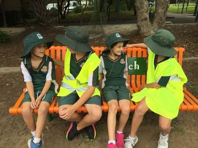 Years 4-6 class captains, SRC representatives, prefects and school captains each have a weekly duty where they patrol the Buddy Benches on Area A and C, helping students with the above