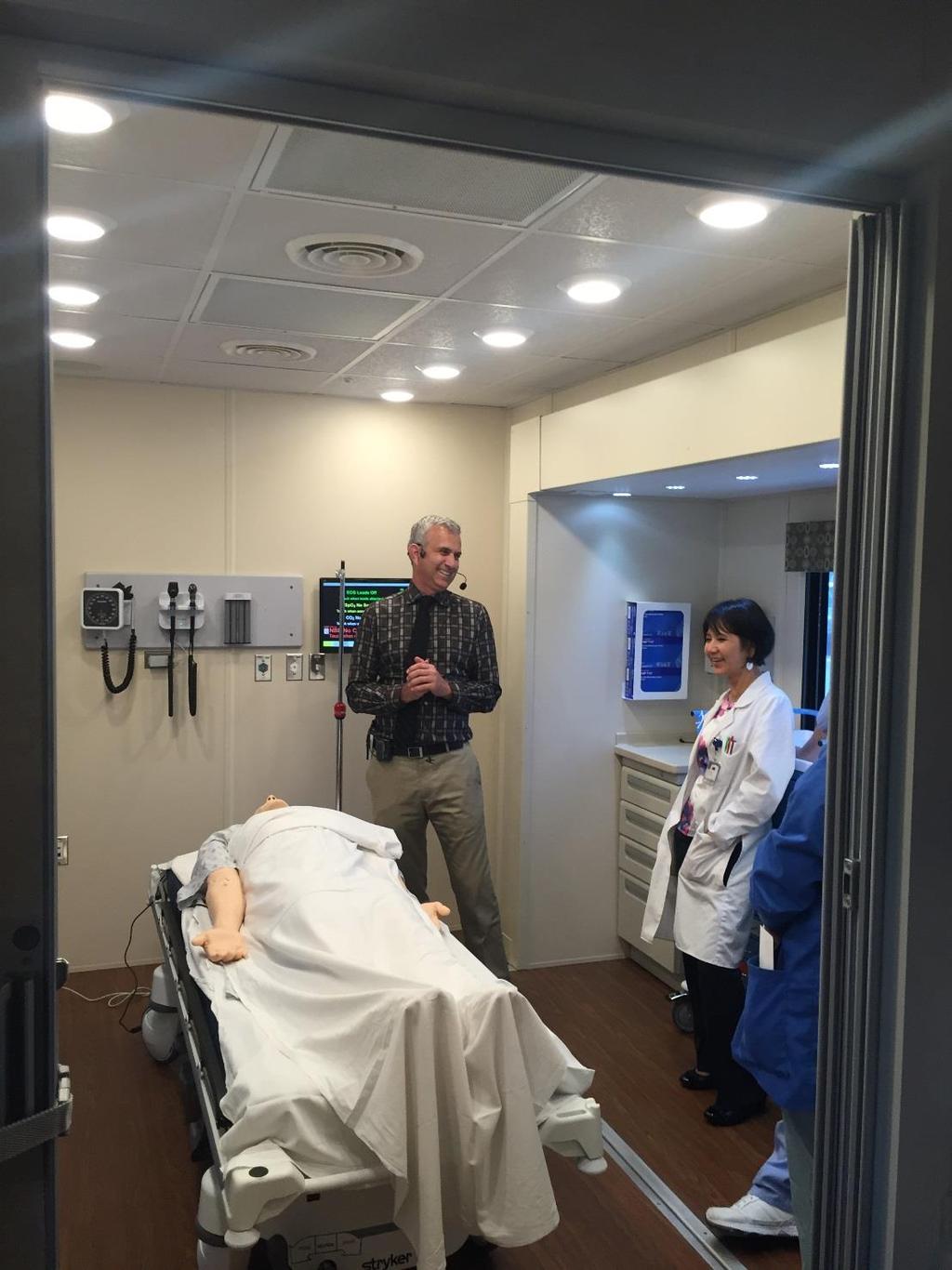 First Mobile Medical Education simulation session.