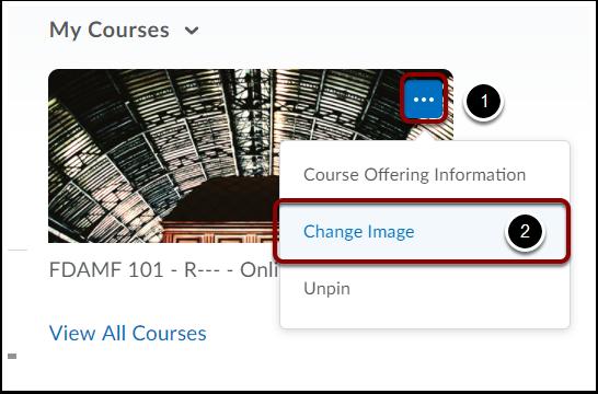 How Do I Change My Course Image?