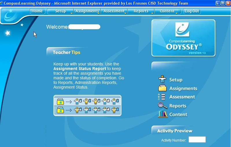 Introduction to Teacher Launch Pad At any time you can click on Home [return to Home page], or Logout [return to Login screen].
