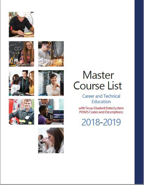CTE Master Course List https://txcte.