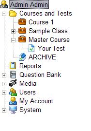 Test Review & Publishing Recommendations 1- Create a Master Course name it whatever you wish. 2- Create a separate, production course. In this example, Course1.