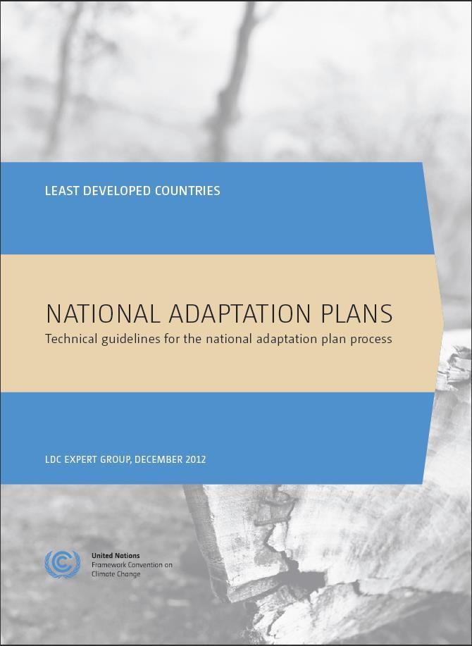 National adaptation plans Guidelines COP guidelines for NAPs provide the basis for formulation and implementation of NAPs: Initial guidelines are contained in decision 5/CP.
