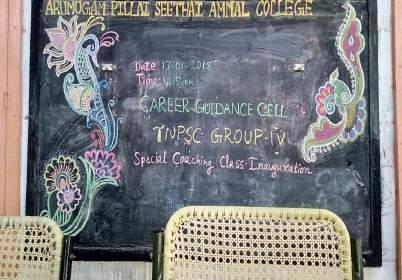 APSA College Career Guidance Cell Annual Report 2017-2018 The Career Guidance Cell of Arumugam Pillai Seethai Ammal College in tie-up with District Employment Office, Sivagangai and conducted the