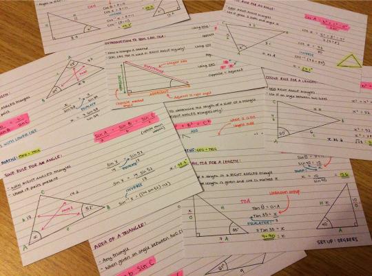 Revision Methods - Flashcards Make yourself a set of cards or buy some blank postcards.
