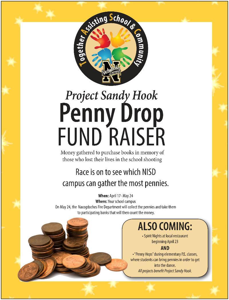 Fine Arts, 411 Mound Street. Penny Drop Fundraiser Find a penny, pick it up -- then carry it to your elementary campus and drop it in the Penny Drop container!