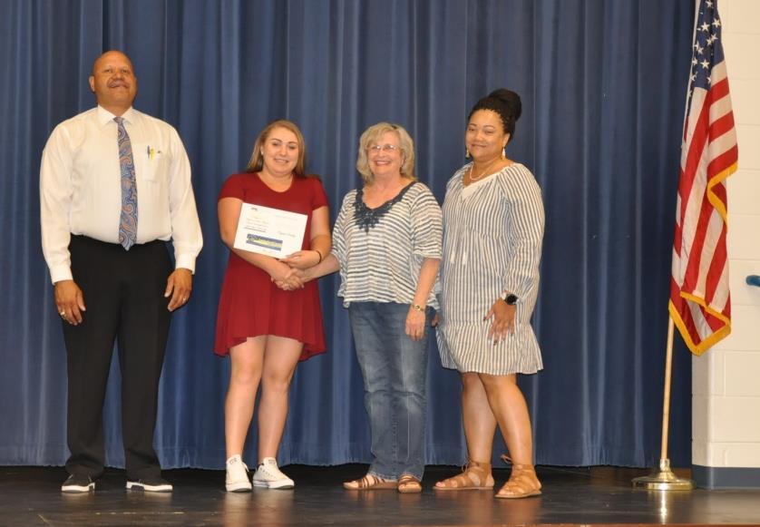 Crystal Dowdy has received the Angels as Nurses, Womans Club of Cumberland and Luck Stone Scholarships in the amount of $1,000.
