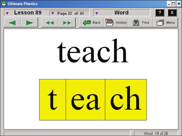 The Lesson Part area shows Word List. hear any word in the list. Right-click any word to jump to the Word page for that word.