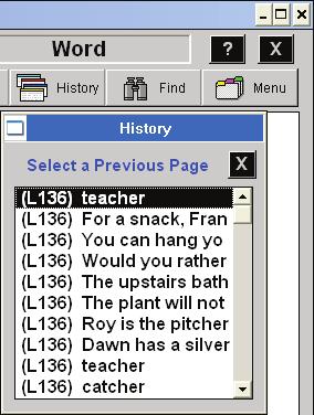 Next, Previous, and Back Buttons Find Box Next and previous page buttons move you forward and backward within a lesson.