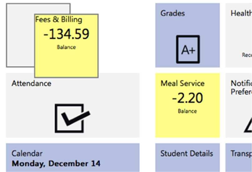 Student Summary Upon logging in, the Student Summary screen is displayed. The student s picture and name appear in the upper-left of the window, and the Academic Year shows on the right.