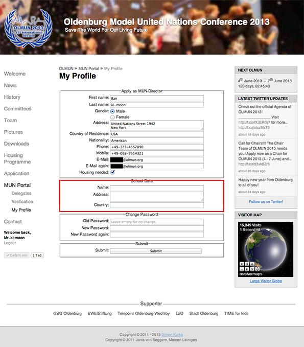 Step 10 Check out My Profile and confirm your personal data. In case there are any mistakes, please change it and press Submit.