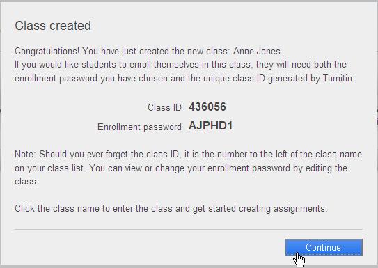 11. Enter a class end date by typing in the information or by clicking the calendar beside the date.