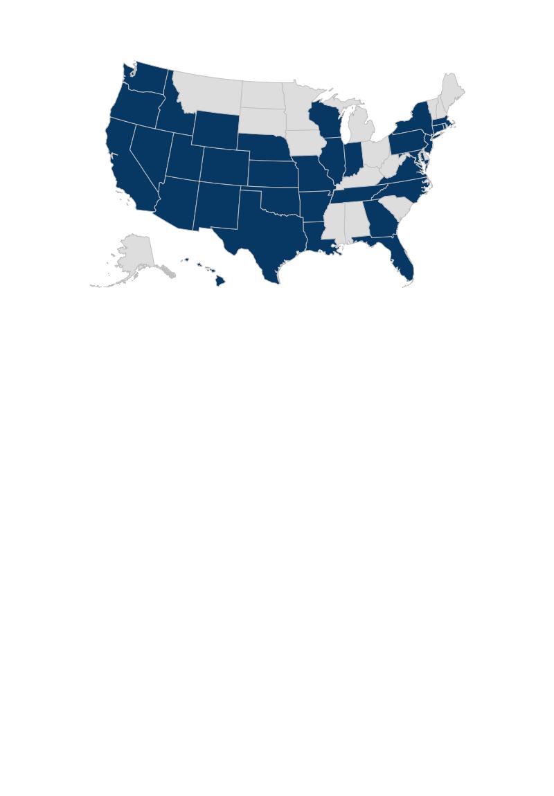 Emerging HSIs are located in 33 states and the District of Columbia. The majority of Emerging HSIs are public institutions.
