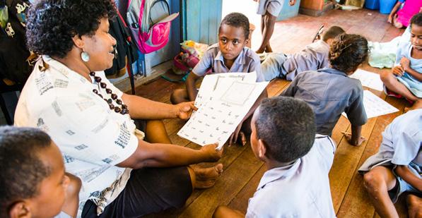 Strengthening Inclusive Education in Fiji Lessons Learned from AQEP Policy brief June 2017 Strengthening Teacher Training Institutions to support Inclusive Education A teacher uses Literacy and