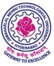 Web : www.jntuh.ac.in E Mail : pa2registrar@jntuh.ac.in Phone : Off: +91 40 32422256 Fax : +91 40 23158665 JAWAHARLAL NEHRU TECHNOLOGICAL UNIVERSITY HYDERABAD (Established by Govt. Act No.