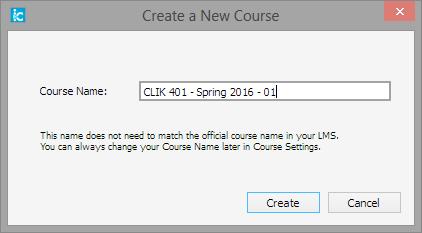 5. Give a title to your course that will make it easily identifiable to you under Course Name, including the semester. Please note that these fields do not allow most special characters. 6.
