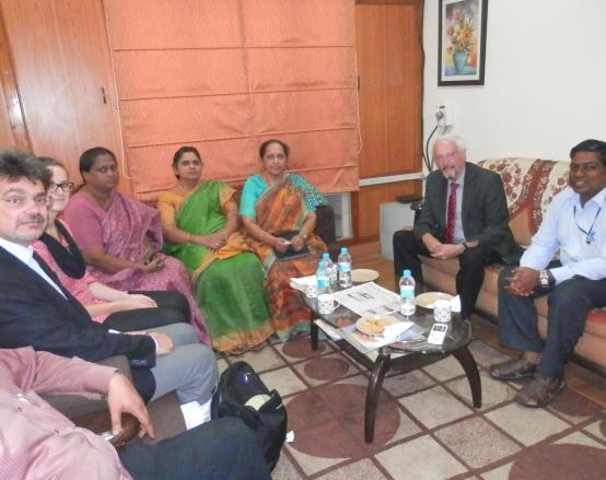 Furthermore, the delegation visited the Hyderabad Office of the German Research