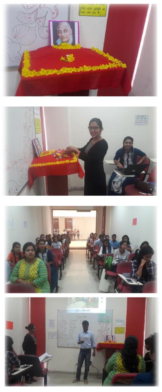 7 Remembering Sardar Vallabbhai Patel Sardar Patel Jayanti was celebrated across schools at GU. B.Ed.