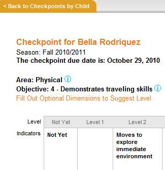 Checkpoint Screens Optional Physical Dimensions When entering data for