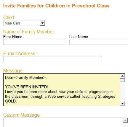 The drop-down menu allows you to Edit/Resend the e-mail if necessary, but, once a family member has been invited, the invitation cannot be withdrawn.