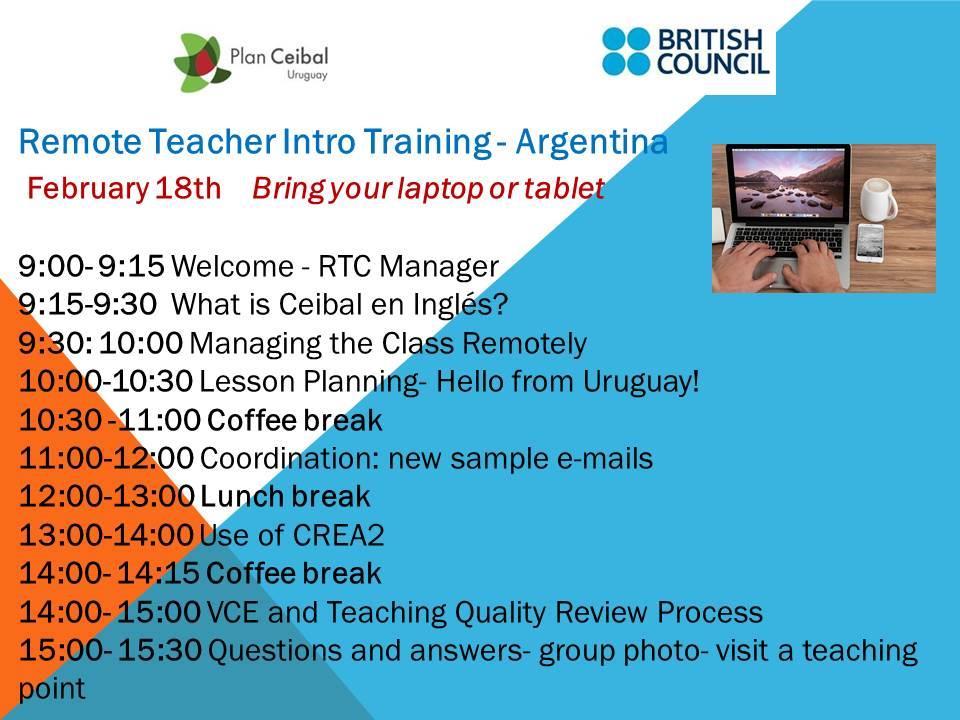 Remote Teachers Training Day 2017 CREA2-