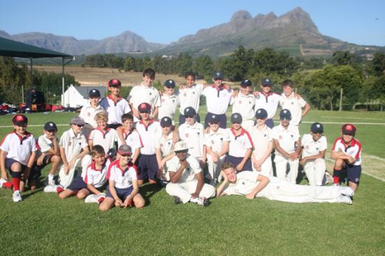 PREP SCHOOL CRICKET Somerset College Prep First XI Cricket team with Bedford Prep (UK touring