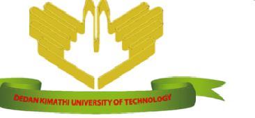 DEDAN KIMATHI UNIVERSITY OF TECHNOLOGY SCHOOL OF ENGINEERINGG UNDER GRADUATE EXAMINATION RESULTS 2017/2018 ACADEMIC YEAR FIRST YEAR ORDINARY EXAMINATIONS RESULTS FOR; 1. BSc Chemical Engineering 2.